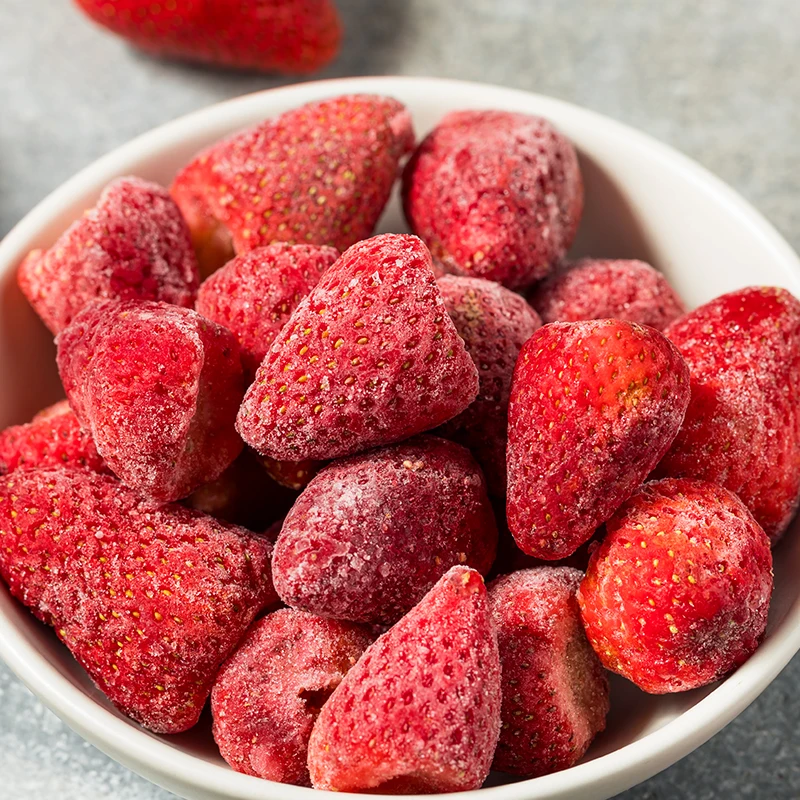 Fresas congeladas de gran capacidad, 1kg, gran capacidad de fruta, para un aperitivo, con una gran cantidad de jugo de Yoake