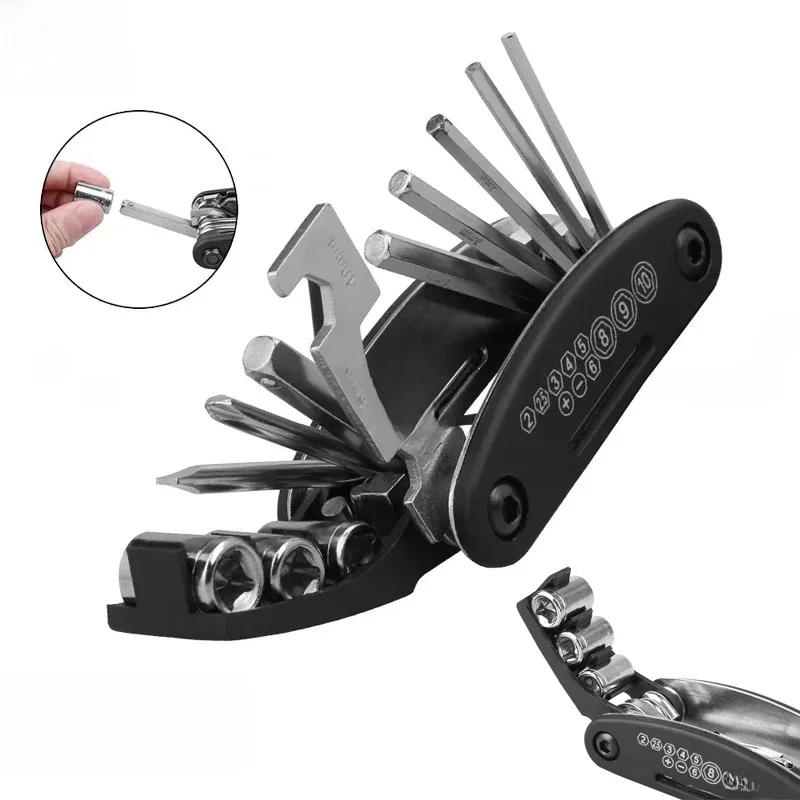 AliExpress X-TIGER 16 in 1 Bike Repair Tool Kits Bicycle Multitool with Bike Tire Levers Hex Spoke Wrench