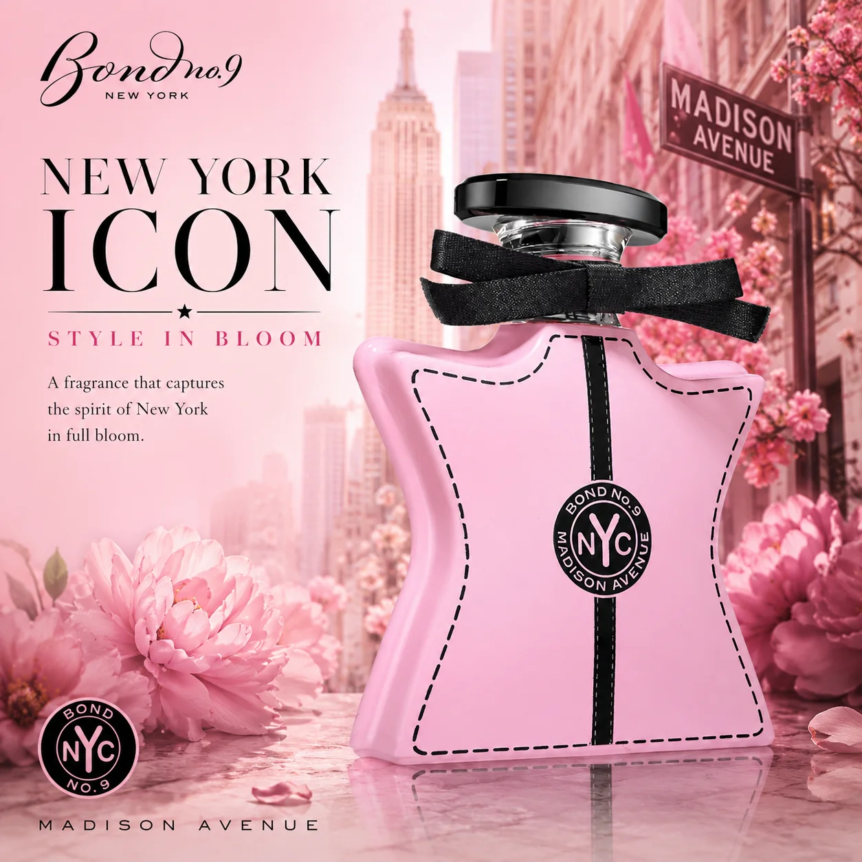 Bond No.9 Madison Avenue Eau De Parfum 100ml for Women Long Lasting Luxury Niche Perfume Spray Floral Fruity Lychee Rose Raspberry Vanilla Musk Fragrance Daily Wear Travel Gift view 8