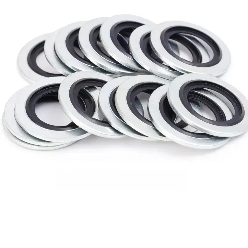 Bouchon de vidange de carter d'huile de voiture, joint d'étanchéité en caoutchouc fluoré en alliage d'aluminium pour Renault, rondelle d'étanchéité collée, accessoires de voiture 110265505R