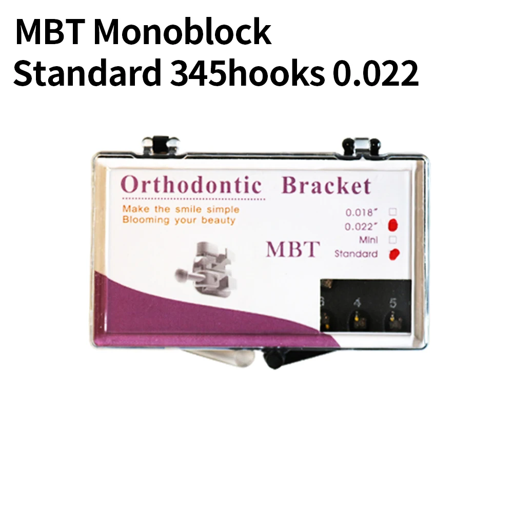 1Pack 20Pcs MBT 022 Orthodontic Brace Bracket 345Hooks Standard Mini Box Packing