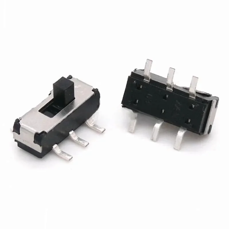 100 sztuk MSS22D18 MINI miniaturowy SMD SMT przełącznik suwakowy 2P2T 6Pin uchwyt wysoki 2mm dla majsterkowiczów akcesoria elektroniczne — zdjęcie 2