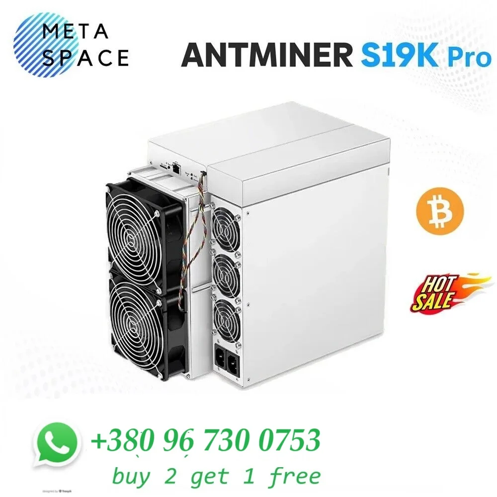 Antminer S19k pro 120Th 2760W Asic Miner Bitmain Crypto Bitcoin BTC Miner Mining