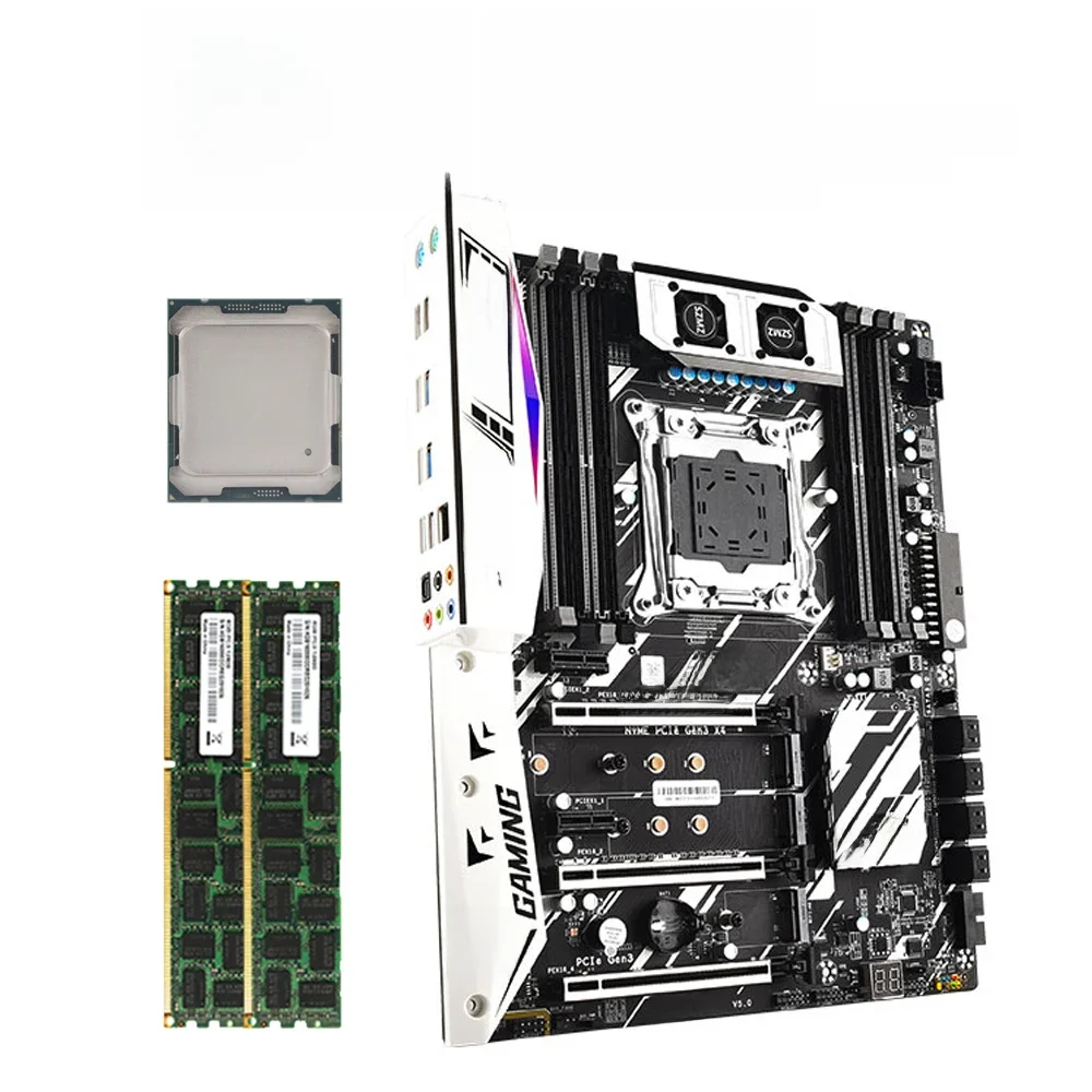 X99 Motherboard-Set e5 2011 v4 Prozessor lga 7448-3 Kit mit 2x16 = 32GB DDR4 Ecc RAM-Unterstützung