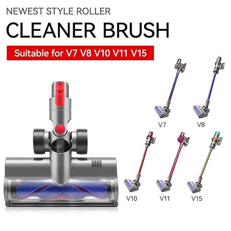 Direct Drive Cleaning Head Compatible with Dyson V7 V8 V10 V11 V15 Vacuum Cleaner For Short Pile Carpets and Hard Floors