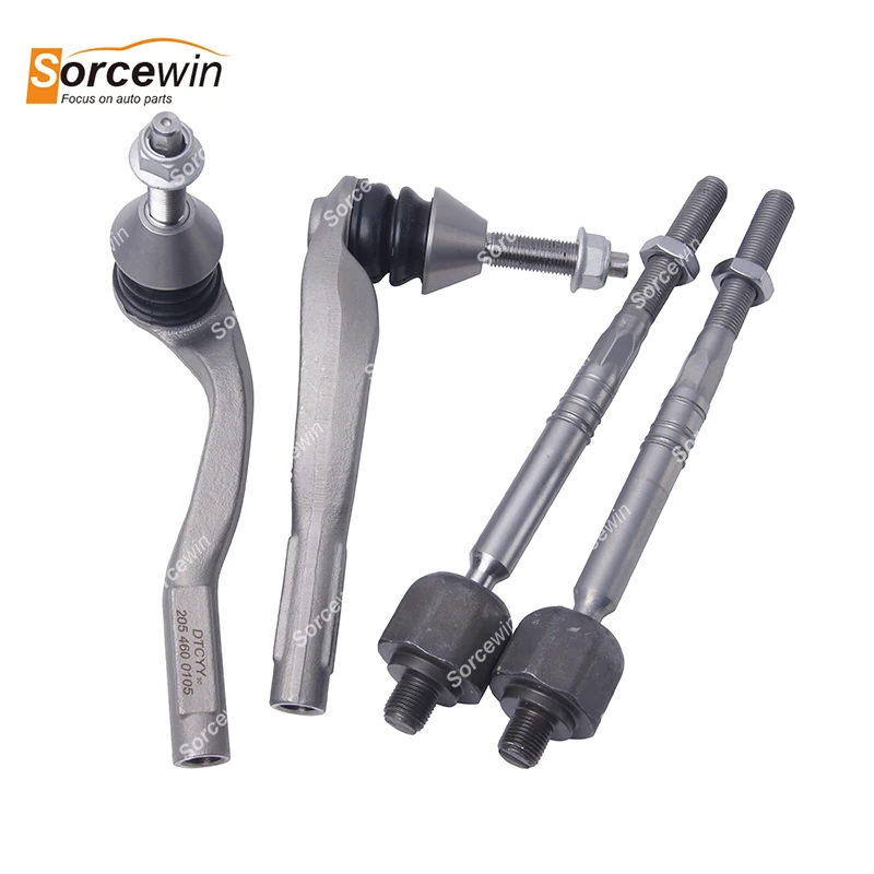 

4PCS For Mercedes Benz W205 C205 S205 W213 C213 X253 C253 C43 E43 C450 AMG C200 C220 C250 Steering Gear Tie Rod 2054600005