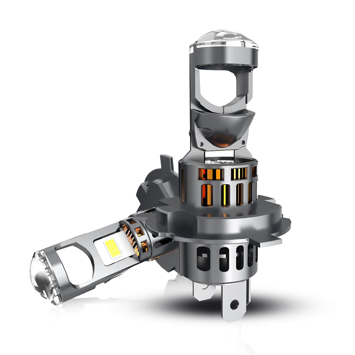 Plug Play H4 9003 HB2 Mini lentille haute et basse projecteur ampoules de phares 12V Ultra lumineux ligne de coupe parfaite éclairage pour les lumières de voiture