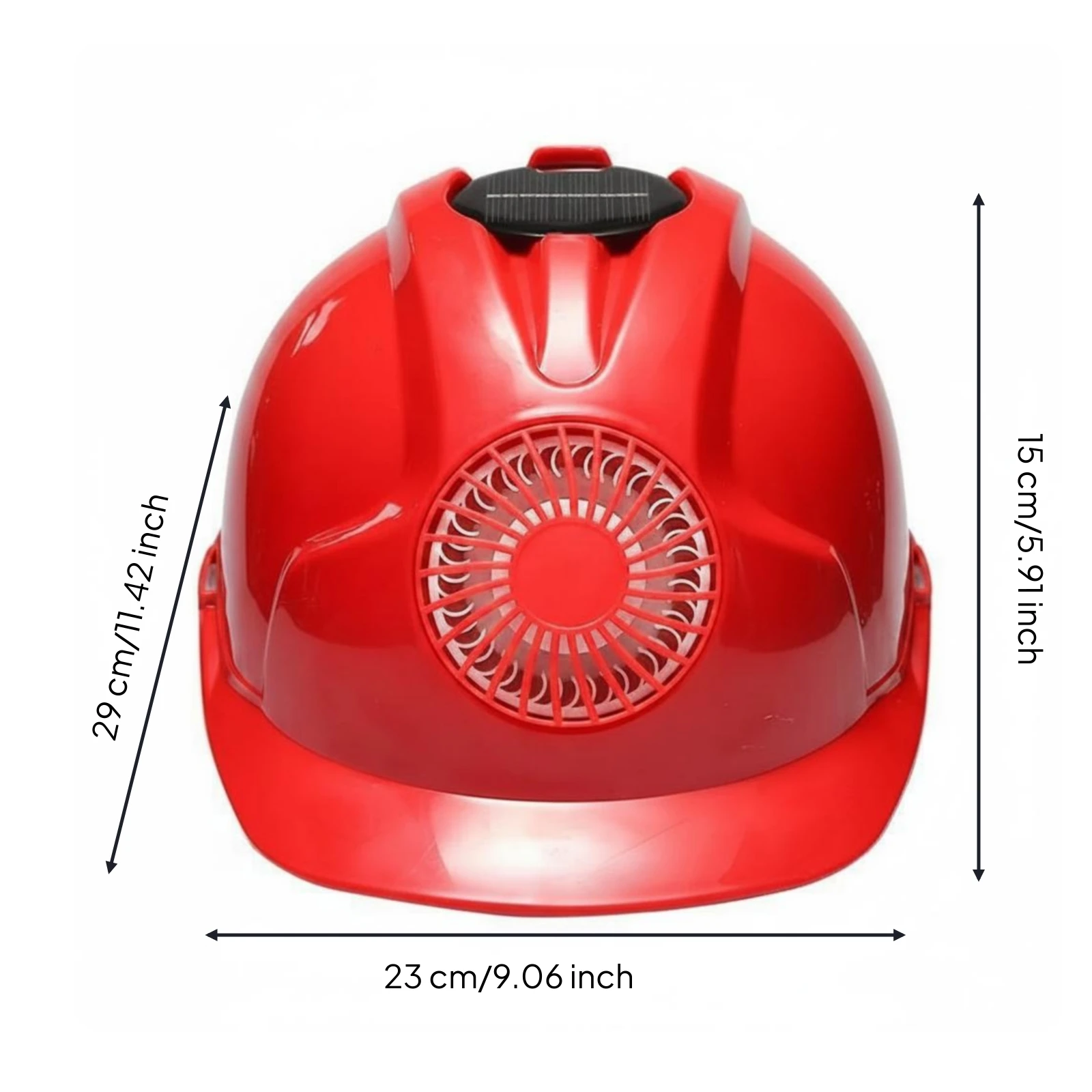 Cooling Safety Helmet Ventilation Solar Fan Helmet Hard Hat Rechargeable Ventilated Hard Hat Sun Protection for Work view 6