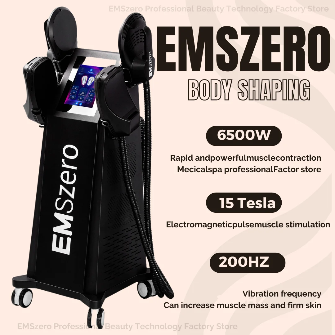 

EMSZERO 6500W 14 Tesla Fat Removal Contouring Muscle Electric Stimulation Ems Body Sculpt Slimming Muslim Sets Machine