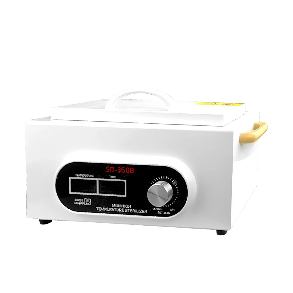 200 ℃   Esterilizador de Herramientas de Alta Temperatura, Temporizador de 0-120min, Pantalla Digital, Gabinete de Esterilización por Calor Seco para Herramientas de Belleza/Cabello/Uñas/Dientes, Hogar y Salón