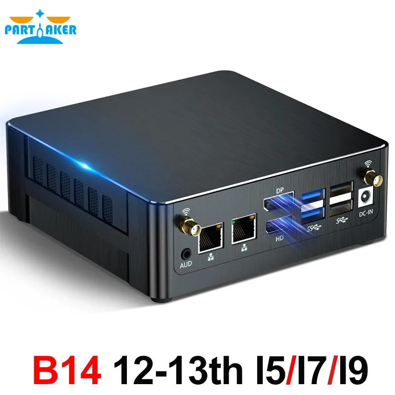 Partaker Gaming Mini PC 12th Gen Intel i9 12900H i7 12650H i5 12450H Windows 11 PCIE4.0 Dual LAN 2.5G Mini Gaming Computer WiFi6