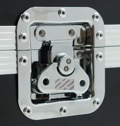 2Pcs Steel Case Butterfly Twist Latch Recessed Spring Loaded For Road Flight Audio Tool Box