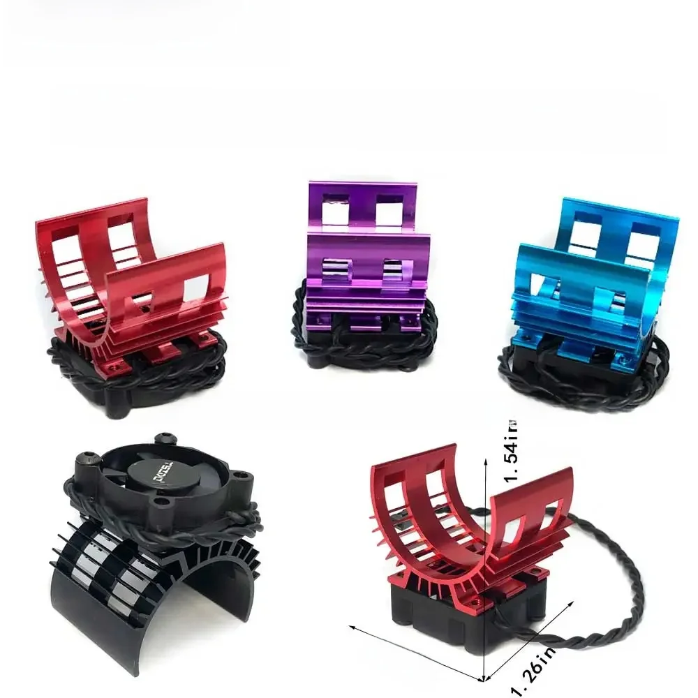 YSIDO RC Elektroauto 540 550 3650 3660 3665 Bürstenloser Motor Kühlkörperabdeckung Lüfter für 1/10 1/12 Wltoys 124017 124016   Teile