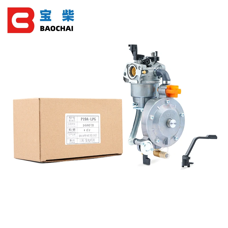 ER2500 2KW 168F Carburadores Gasoline Generator Parts Generators Petrol LPG Manual Carburetor Kit Assy