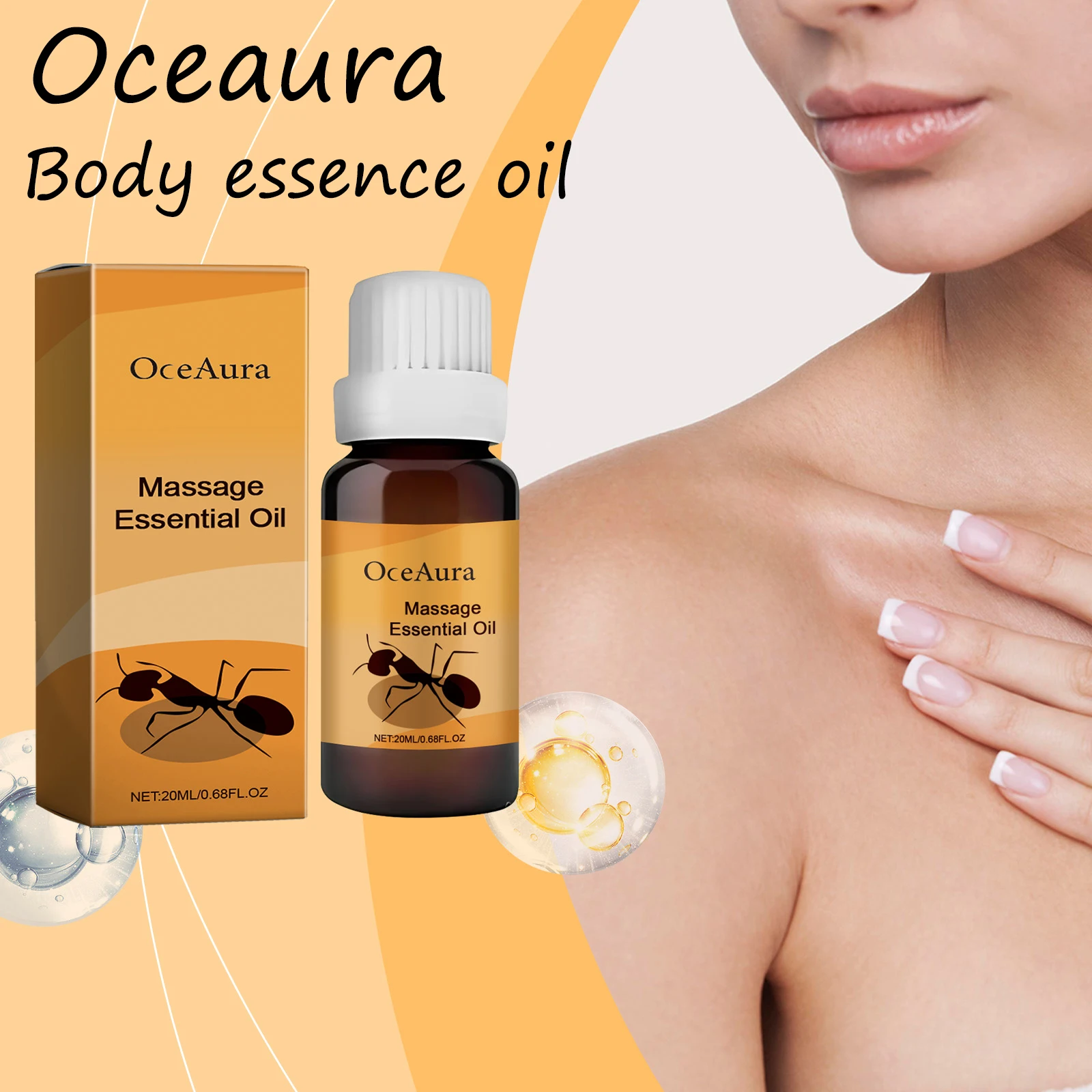 Oceaura Body Essential Oil Daily Massage Reduce Dryness Enhance Skin Elasticity Moisturizing Soothing Skin Smoothing Body Oil