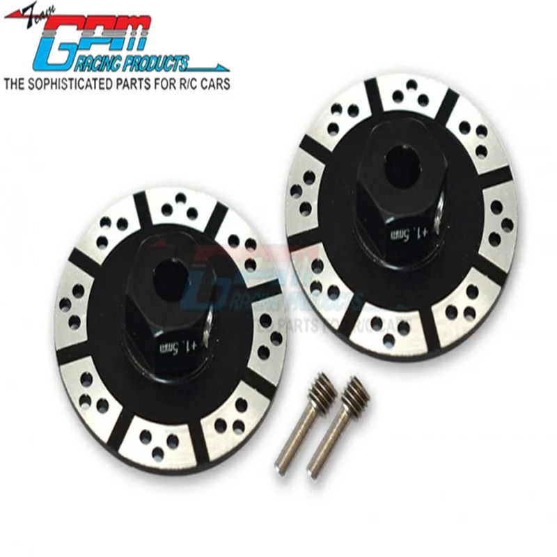 GPM ALUMINUM +1.5MM HEX WITH BRAKE DISK WITH SILVER LINING-4PC SET  For LOSI 1/10 BAJA REY/ROCK REY Upgrade