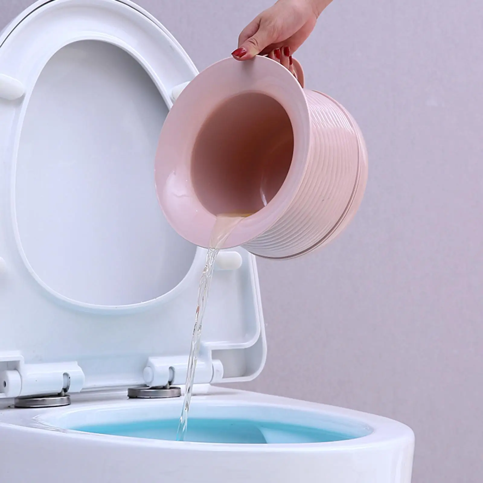 Spittoon Urinal with Lid with Lift Handle Lightweight Bedside Commode Bucket Portable Toilet Children Spittoon for Household