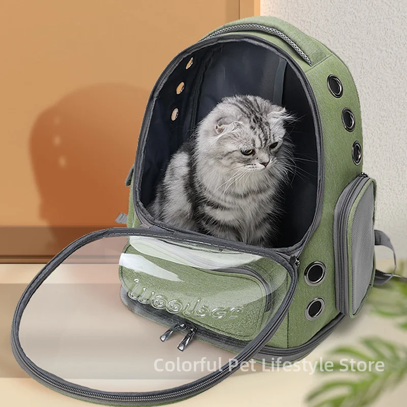 

Transparent Cat Carrier Bag Outdoor Travel Backpack for Cats Small Dogs Breathable Cat Carrying Bag Large Space Pet Supplies