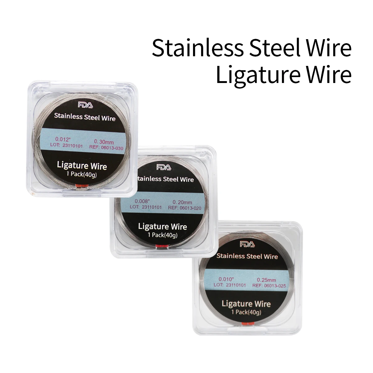 40g/roll High Quality Stainless Steel SS ligature Wire Roll Plastic Box