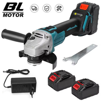 125MM Brushless Cordless Electric Angle Grinder 4 Speed Cutting Machine DIY Woodworking Power Tools For Makita 18V Battery