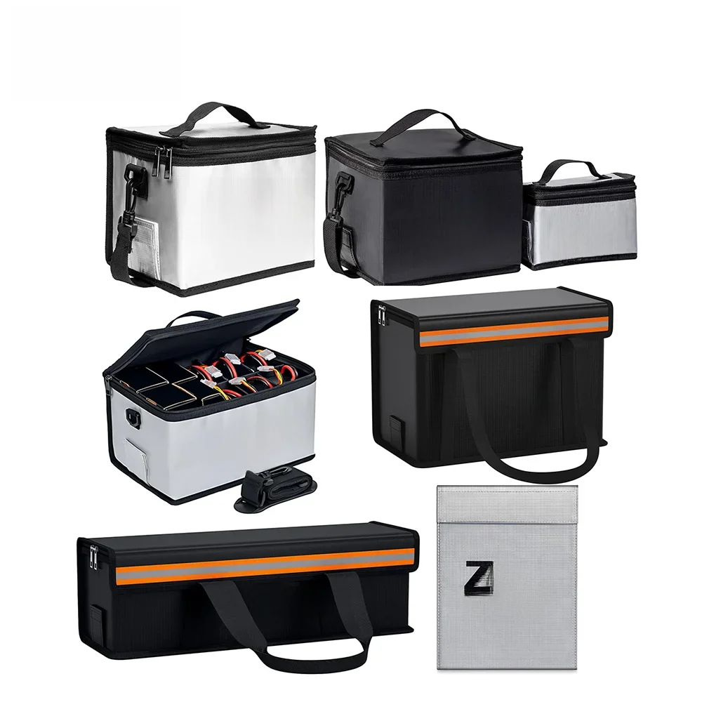 AliExpress ZEEE Zeee Lipo Safe Bag Ebike Battery Fireproof Bag Large Capacity for Storage Charging Battery Explosionproof Safe Guard Bag RC Part