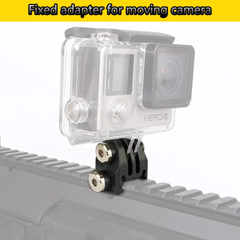 

Sports Camera Mount Adapter Nylon Black Fits Multiple Camera Models Tactical Hunting Accessories