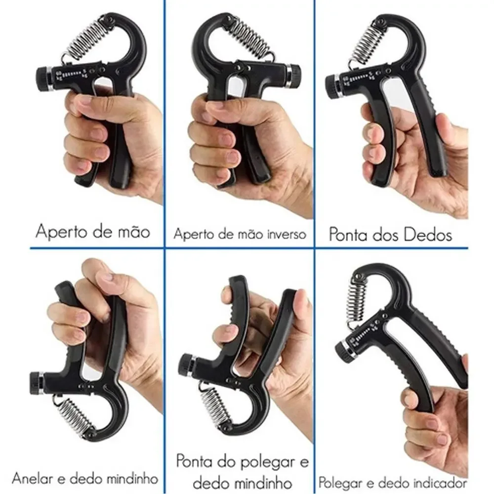 SKYTUR STORE - Hand Grip Mola Com Ajuste 5kg A 60kg Fisioterapia FitForça - ENVIO RAPIDO PARA TODO BRASIL