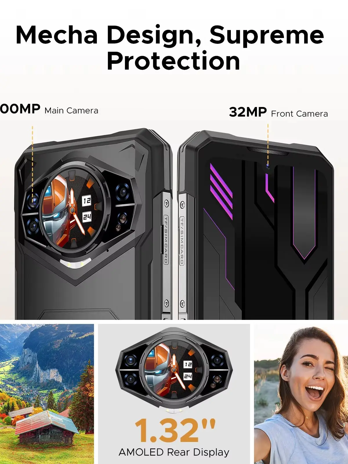 DOOGEE S200 X 5G Robuuste Smartphone 6.72" FHD+120Hz Wereldpremière 12GB 512GB 100MP AI Hoofdcamera 7050 10100mAh Batterij MTK Dimensity - afbeelding 2