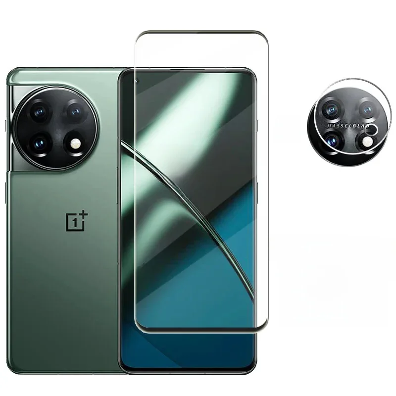 2 pièces verre de couverture pour Oneplus 11 verre trempé Oneplus 11 protecteur d'écran Film de protection d'objectif de téléphone Oneplus 11 verre 3D