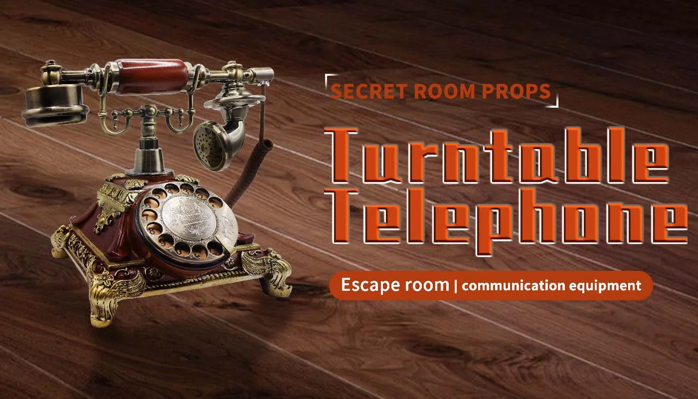 Mysteriöses Studio-Geheimzimmer-Escape-Game Mechanismus-Requisiten Elektronisches Puzzle Hervorragendes 1987 GY Telefon-Requisit Drehteller-Telefon – Detail 1