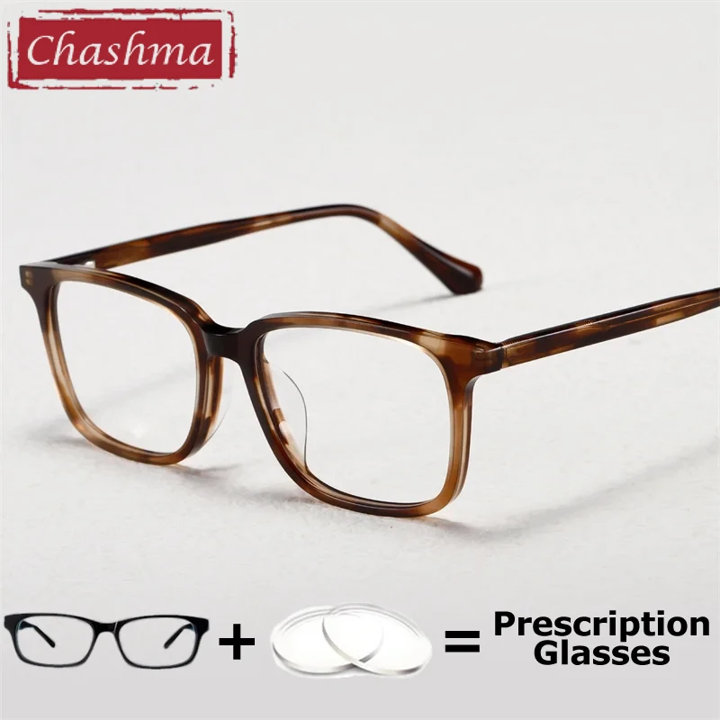 Chashma Prescription Glasses Acetate Eyewear Frame Optical Lenses Men Fashion Trend Progressive Spectacles Women Anti Blue Block