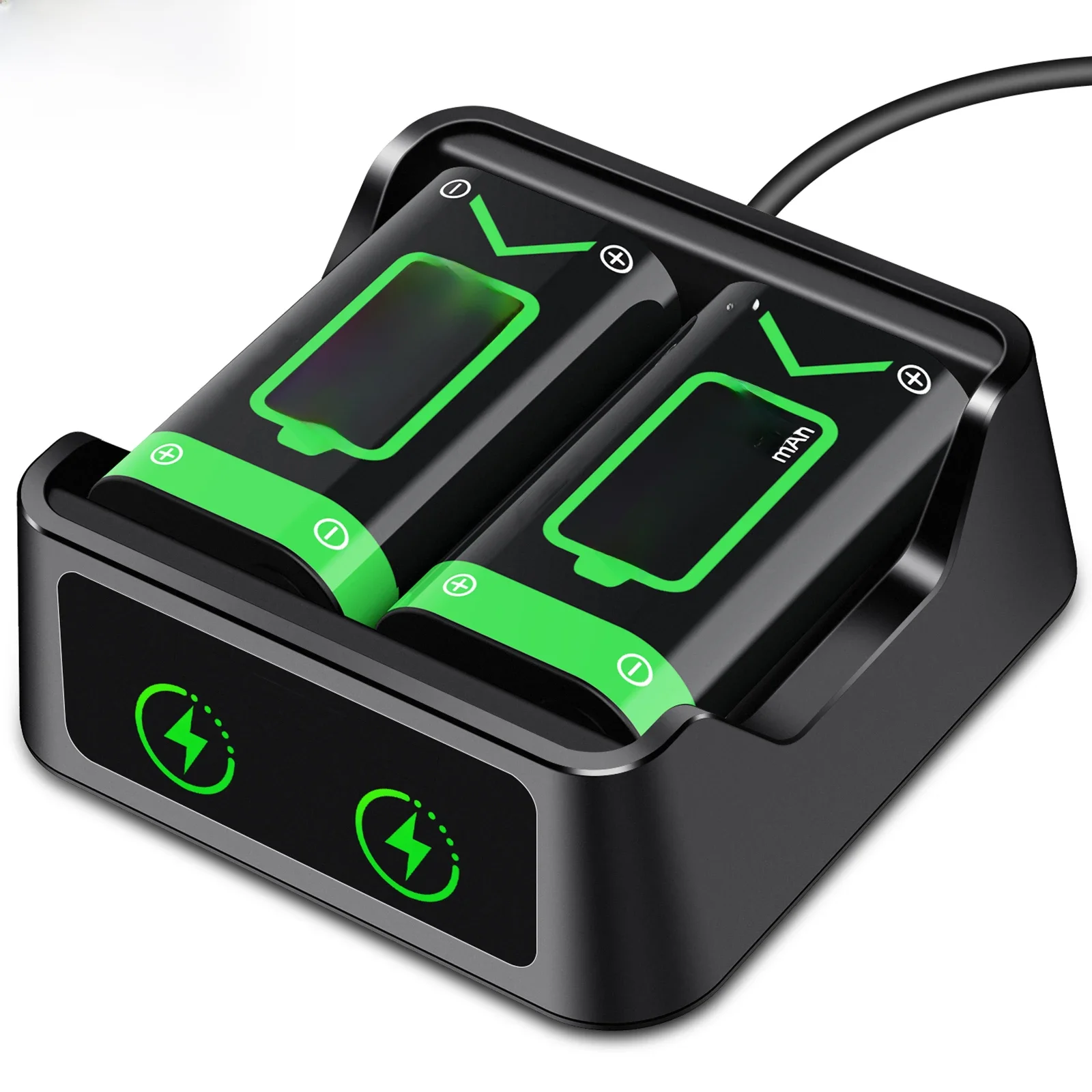 Dinofire 2x2600man baterias doca para xbox one, xbox one x. Xbox one s, série x de xbox, série s de