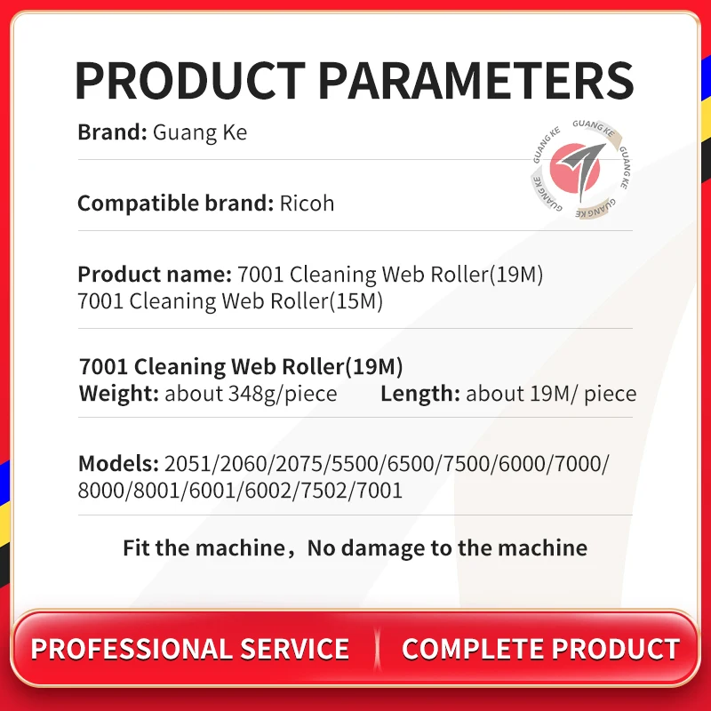 19 metros Óleo De Limpeza Web Rolo Fusor Compatível Para Ricoh 1060 1075 9001 9002 7001 7502 7503 8001 2075 1075 7500 Copiadora Parta