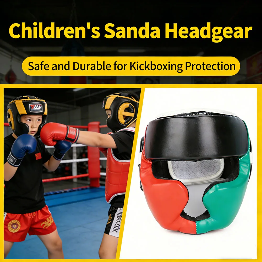 

Tactical Sports Headgear Helmet Full-Face Training Head Guard Cheek Protection, Adjustable Fit Multi-Layer Padding for Sparring