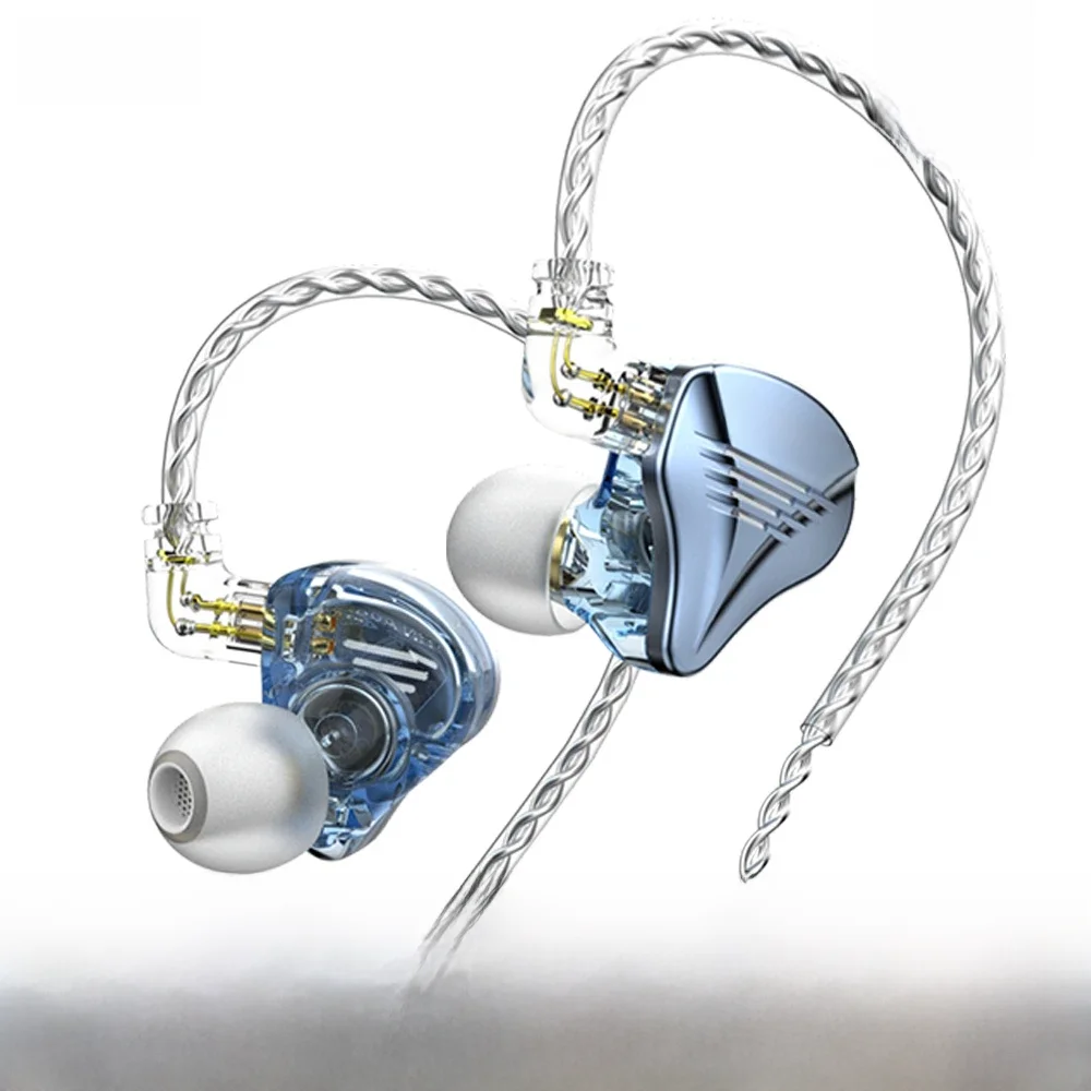 Trn ta2 áudio de alta fidelidade driver híbrido triplo (1dd + 2 knowles ba) fone de ouvido iem