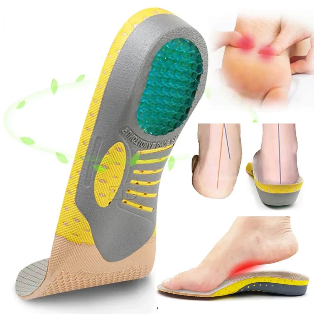 EiD PVC silicone Gel chaussures orthopédiques semelle semelles pieds plats semelles orthopédiques inserts de soutien de la voûte plantaire fasciite plantaire, soins des pieds