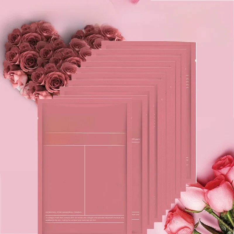 Masque Facial au collagène hydratant, ajustement respectueux de la peau, raffermissant, traitement apaisant pour une peau brillante et saine