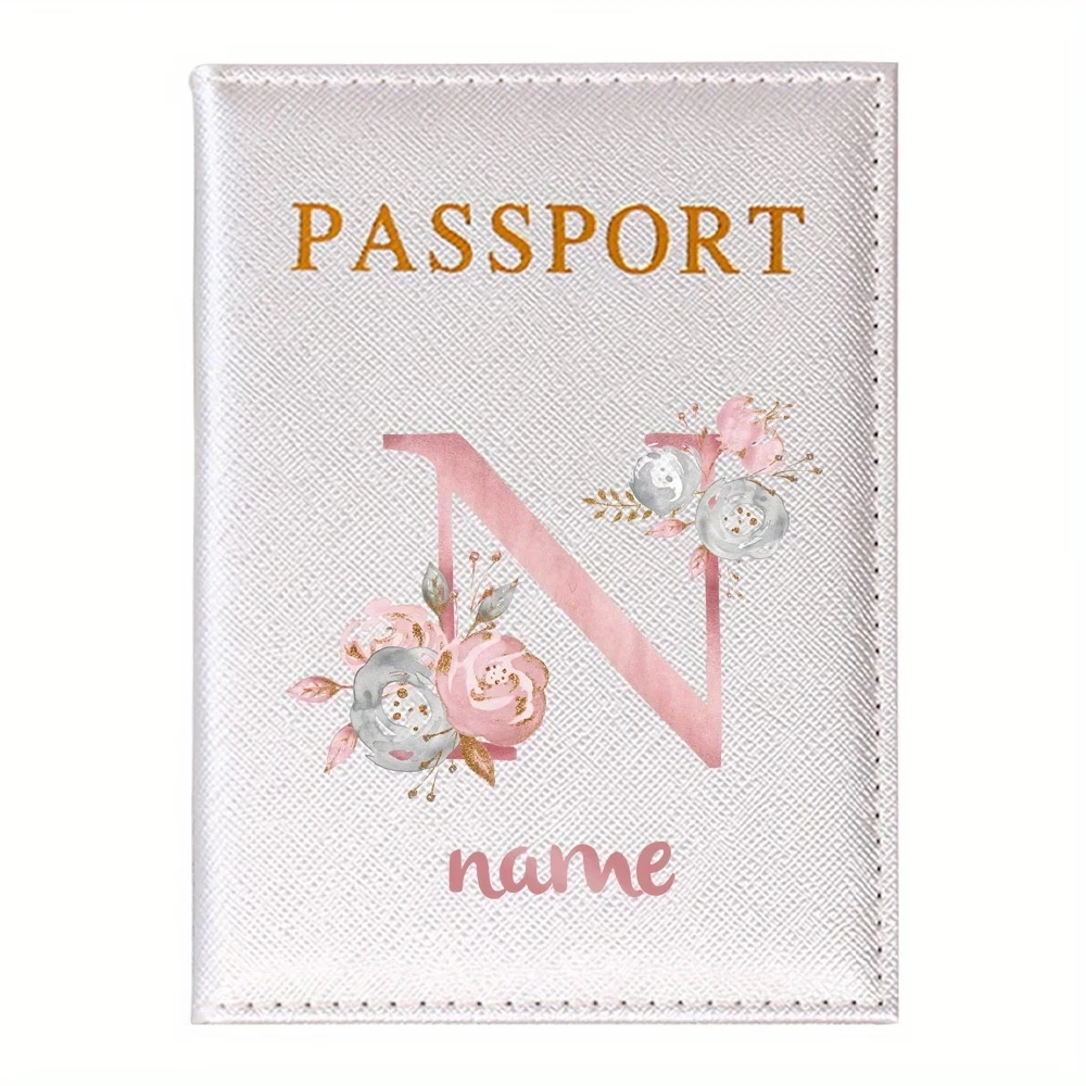 

Personalized PU Passport Cover, RFID Blocking Slim Document Holder, Custom Name Sleeve, ID & Business Card Protector