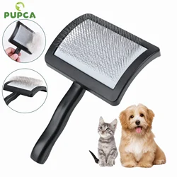 Pet Slicker Brush Long Wire Pin Slicker Brush Large Dog Pet Grooming Comb Deshedding Fur Removes Long Thick Loose Hair Undercoat