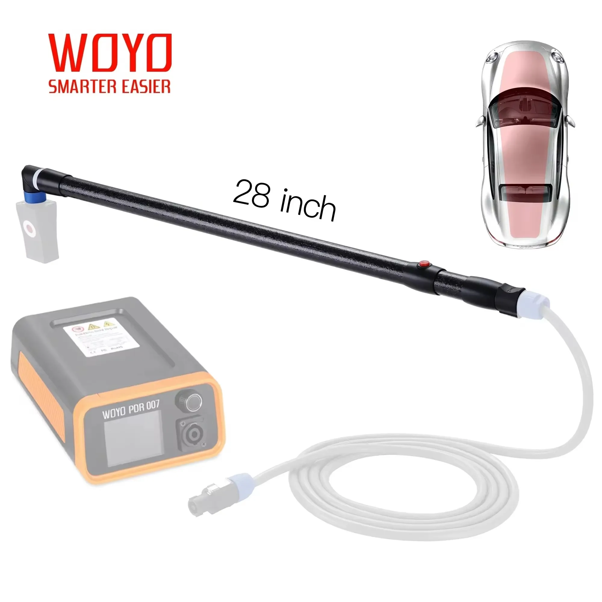 WOYO Extension Rop 28 inch Car Dent Repair Tool for WOYO PDR007 HOTBOX Induction Heater PDR 007 Repair Car Shell