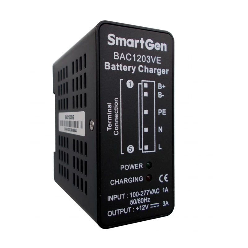 Imagem -02 - Xeon Smartgen Bateria Carregador Kit Bac1203ve 3a 12v Gerador Original