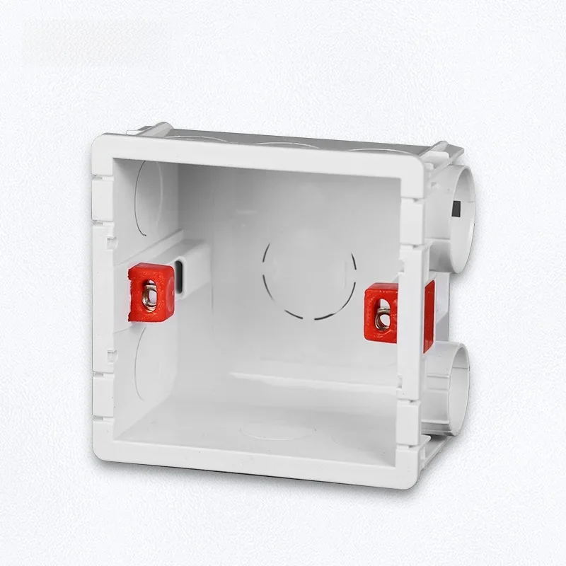 YINKA Tp86 interrupteur boîte de montage Cassette ignifuge en plastique PVC jonction arrière boîte universelle blanc Assemblable boîte étanche