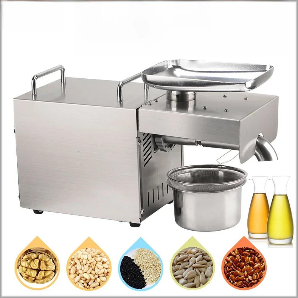 Xeoleo imprensa de azeite 1500w pressionando amendoim/seda de linhaça/marca imprensa de óleo para