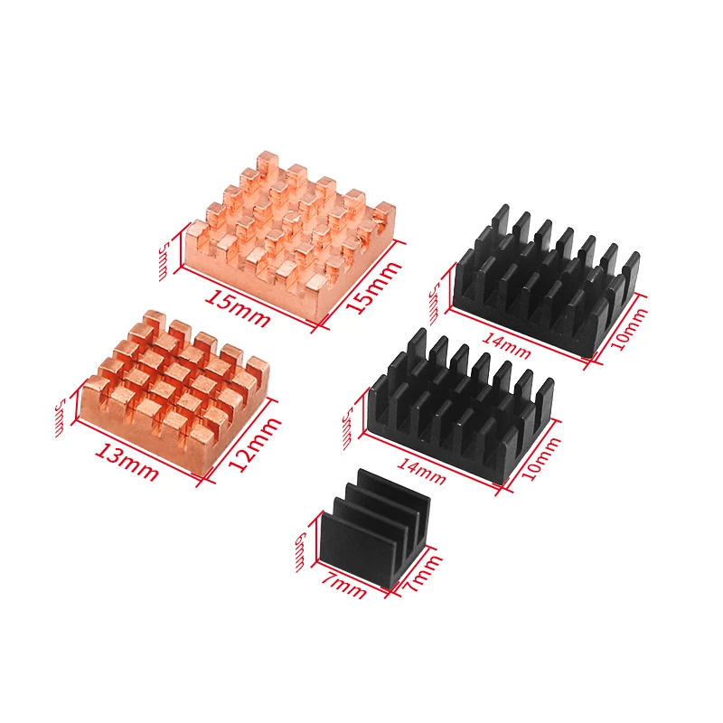 Dissipador de calor de cobre para laranja pi 3 lts/laranja pi 4 lts de refrigeração passivo dissipadores de calor de liga de alumínio radiador cooler kit para demonstração bo