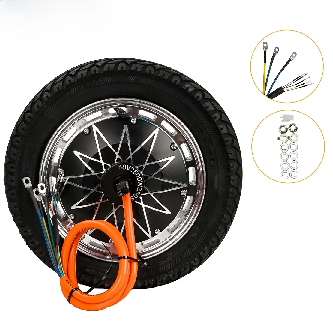 AliExpress ANNOYBIKE 12" Fast Speed Split Design Motor 48V 60V 72V 1500W 3000W 3500W 5000W Electric Bicycle Wheel Drive Motor ForTakeaway Scooter