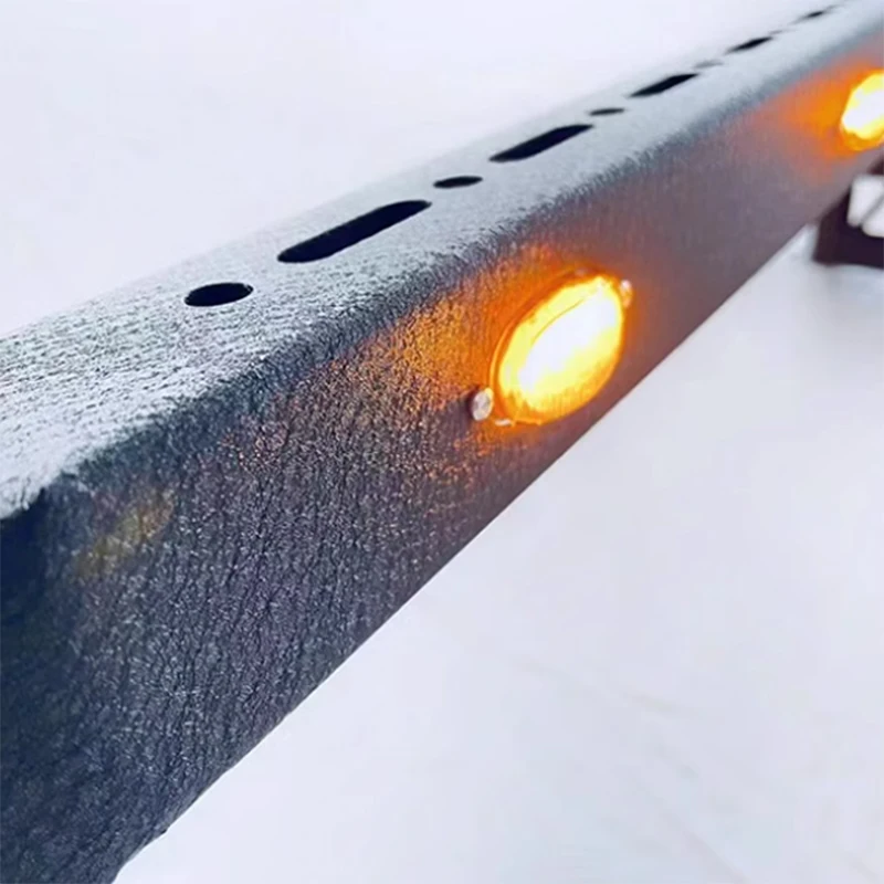 For GWM Tank 300 Front Bumper Off Road Accessories Steel Front Bumper Bull Bar With Small Yellow Lights Car Accessories