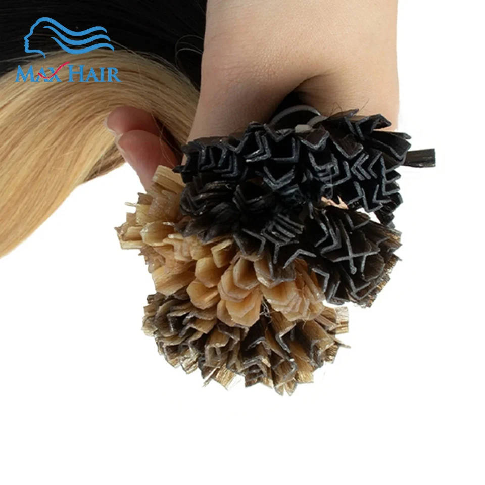 K Tip Hair Extensions Keratin Human Hair 14A Fusion Hair Extension Italy Keratin Glue Machine Remy 12-24inch 30 50G/pack