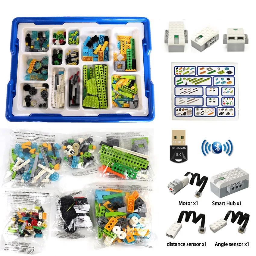 2023 nuove parti tecniche WeDo Robotics Construction Core Set Building Blocks compatibili con 45300 WeDo 3.0 giocattoli educativi fai da te