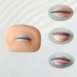 속눈썹 연습을 위한 3D 속눈썹 마네킹 눈, 플랫 인형 머리, 한국 메이크업 도구, 인조 속눈썹 접목 훈련 마네킹 머리