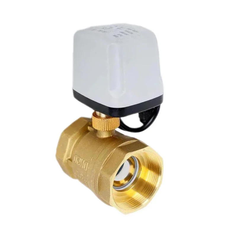 1/2 "3/4" 1 "2" IP65 Waterdichte Gemotoriseerde Kogelkraan 3-Draad 2 Controle Messing elektrische Kogelkraan Grote Koppel Metalen Motor - afbeelding 2